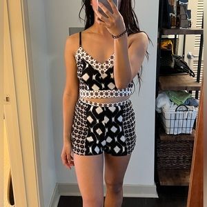NWT LF top and shorts festival set